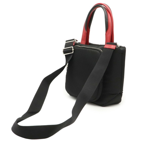 Prada Nylon Cargo Tessuto Bag Tote Nero Fuoco Pocket 2WAY - Picture 1 of 9